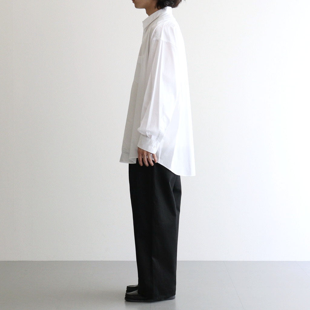 Broad L/S Oversized Regular Collar Shirt #WHITE [GM263-50001B]