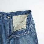 Selvage Denim Two Tuck Pants #INDIGO LIGHT FADE [GU263-40061LB]