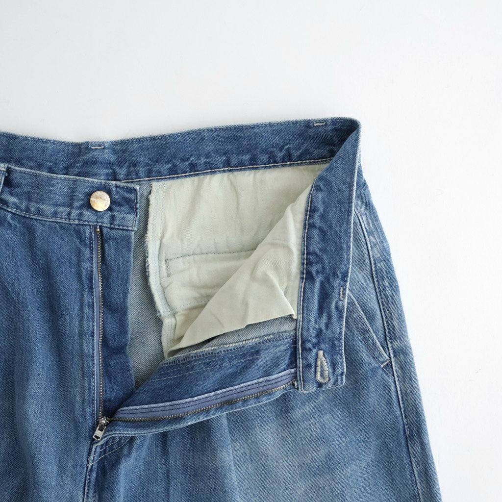 Selvage Denim Two Tuck Pants #INDIGO LIGHT FADE [GU263-40061LB]