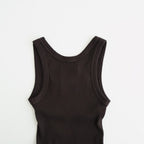 Useful Seamless Rib Tanktop #D/BRN [12610621]