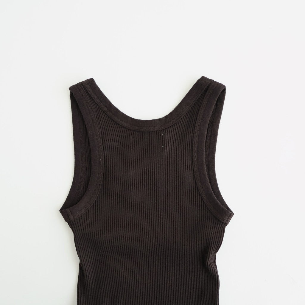 Useful Seamless Rib Tanktop #D/BRN [12610621]