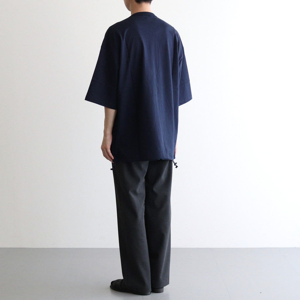 綿天竺 製品プリント S/S ポケットTシャツ #NAVY [HO-T015-051]