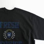 LIGHT OZ CREW NECK SWEAT - COLLEGE #BLACK [FSC253-70017]