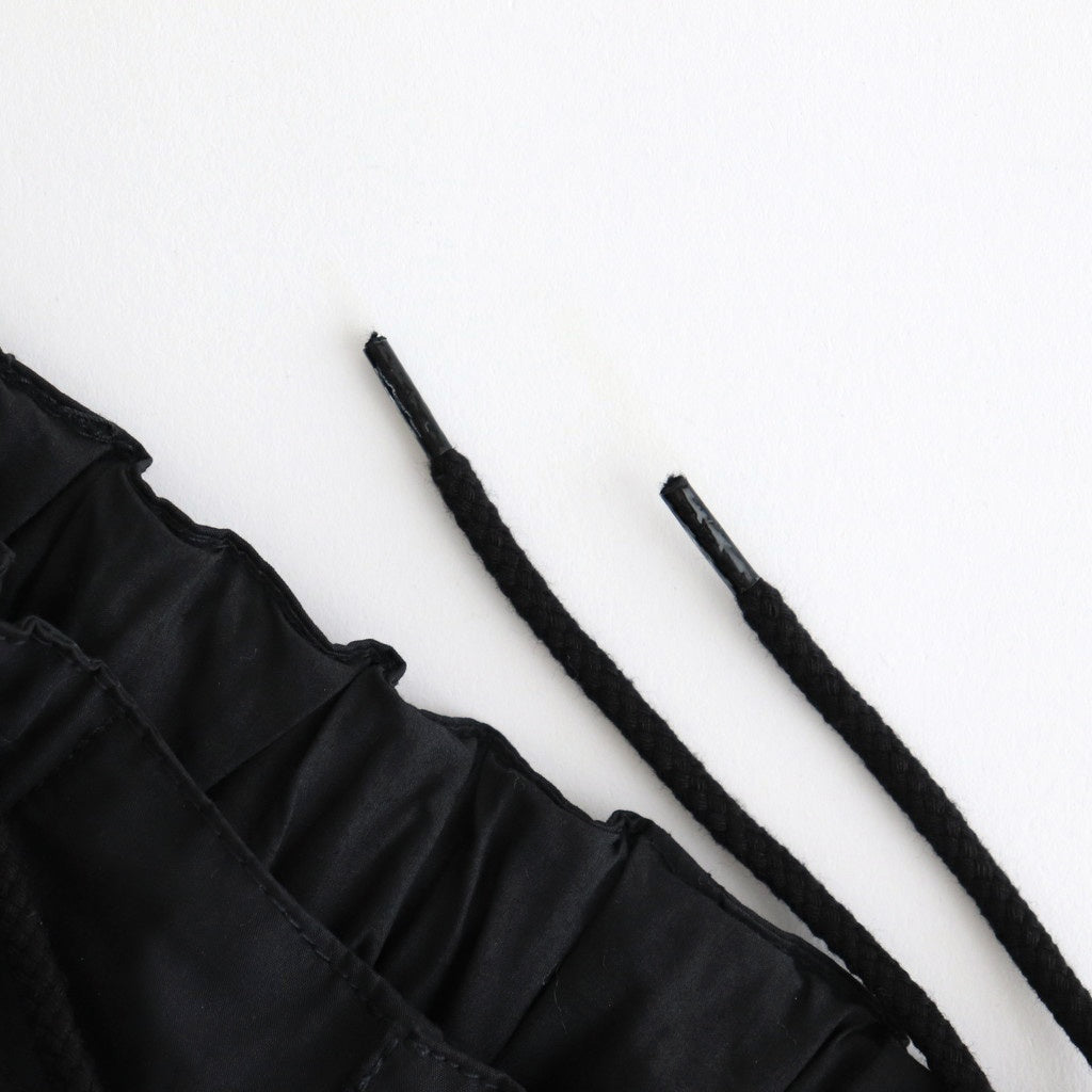 綿エステルウェザー オーバーパンツ #BLACK [HO-P021-051]