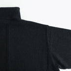 WOOL/ALPACA KNIT LOOSE TURTLE NECK PO #BLACK [ST.1295]