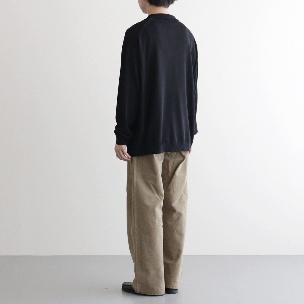 L/S Polo #BLACK [2601-013]