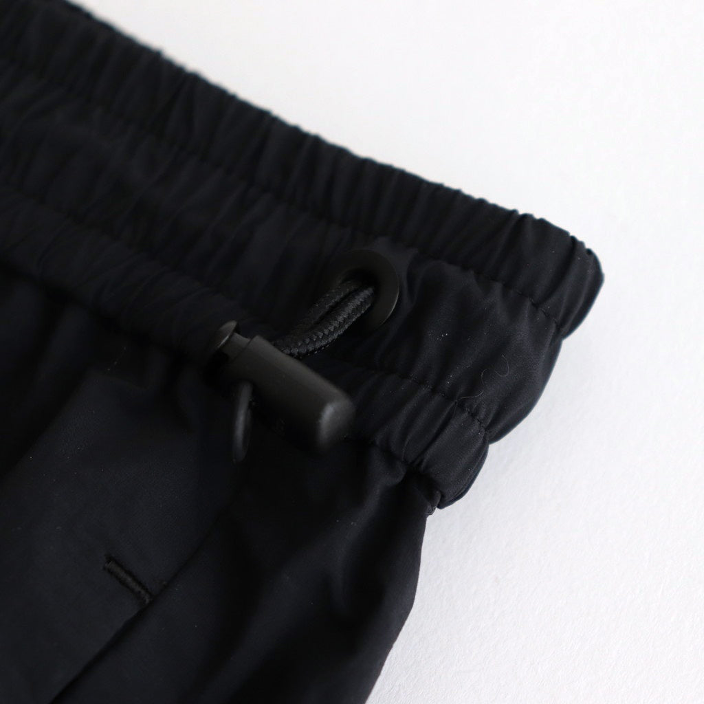 TRAVEL NYLON WIDE EASY SHORTS #BLACK [PRAGGM0200]