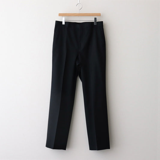 LIGHT WOOL MAX GABARDINE SLACKS #TOP BLACK [A25SP02MG]