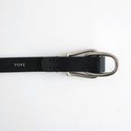 Double Buckel Leather Belt #Black [YK26FW01408A]
