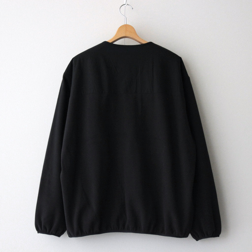 SYNTHETIC FLEECE CARDIGAN #BLACK [FSC243-30093]