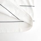 PIN BORDER L/S TEE #WHITE×NAVY [FSC261-70261]