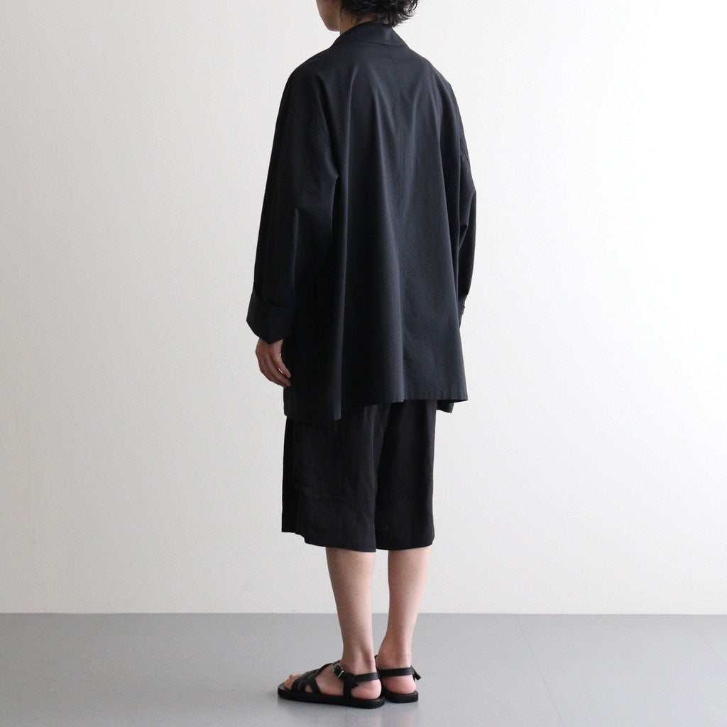 VIS/LI BRIGHT TWILL CARGO SHORT TROUSERS #DARK CHARCOAL [ST.1458]