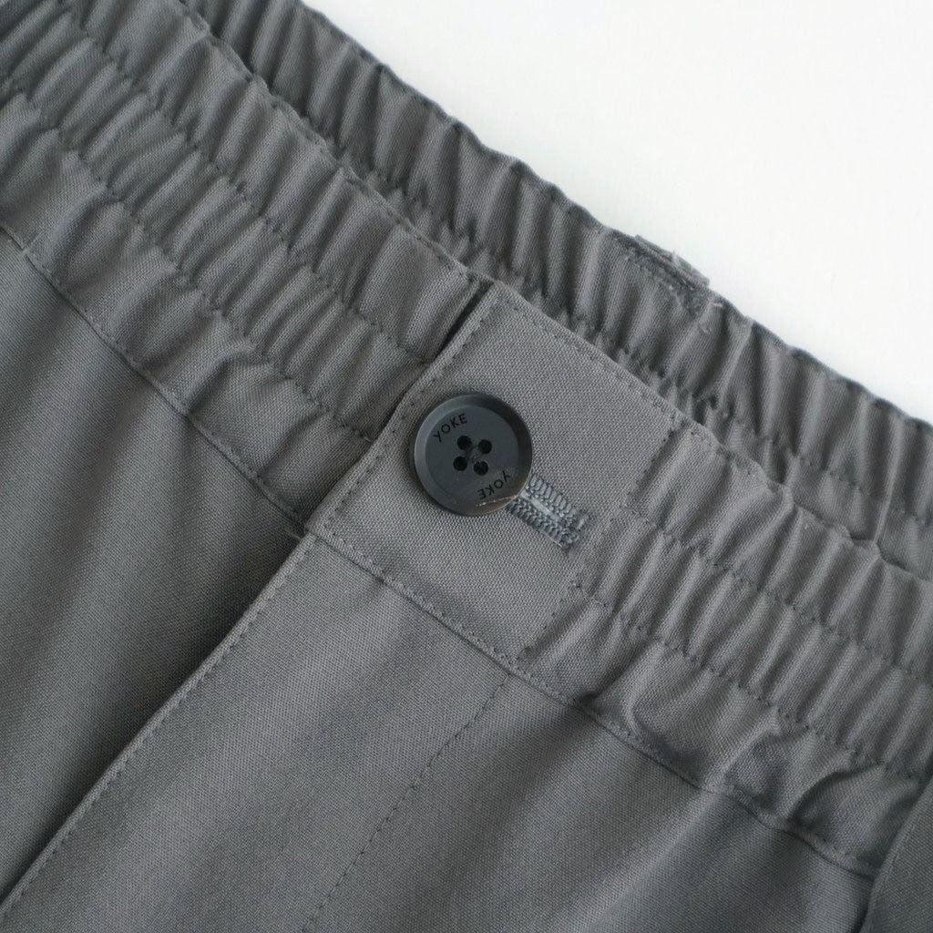Wool Washer Tropical 2pleated Easy Trousers #GRAY [YK26SS01173P]