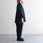 FSSOT | 製品染 30/-スパンポリエステルワッフル クルーネックオーバーサイズプルオーバー #DARK GREY [GE_FR1203TF]