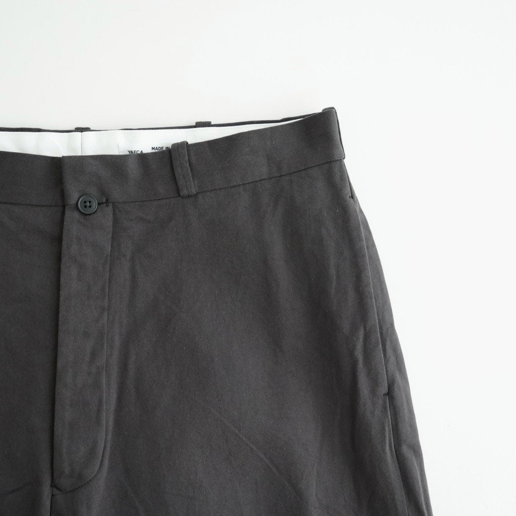 CHINO TROUSERS - WIDE STRAIGHT #CHARCOAL [11062601]