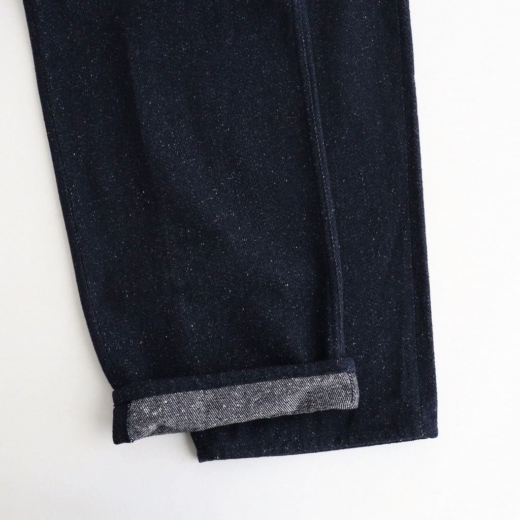 SILK NEP DENIM 5P WIDE PANTS #DARK NAVY [A26AP01SD]