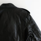LAMB LEATHER RIDERS JACKET #BLACK [A25AB02WX]