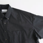 Fine Wool Heather Oversized S/S B.D. Shirt #CHARCOAL [GM261-50319]