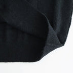WOOL/ALPACA KNIT CREW NECK LS #BLACK [ST.1294]