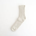 コットンシルクリブソックス Cotton Silk Rib Socks #BEIGE [33061901]
