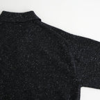 CASHMERE NEP KNIT POLO #MIX BLACK [A26AP02NE]