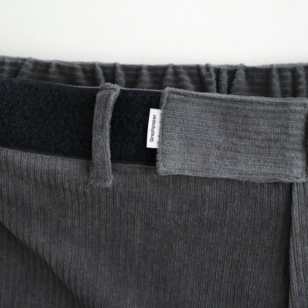 Soft Knit Corduroy Wide Tapered Chef Pants #GRAY [GM263-40112B]