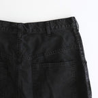 綿オックス 製品加工ワイドパンツ #BLACK [HP-P008-051]