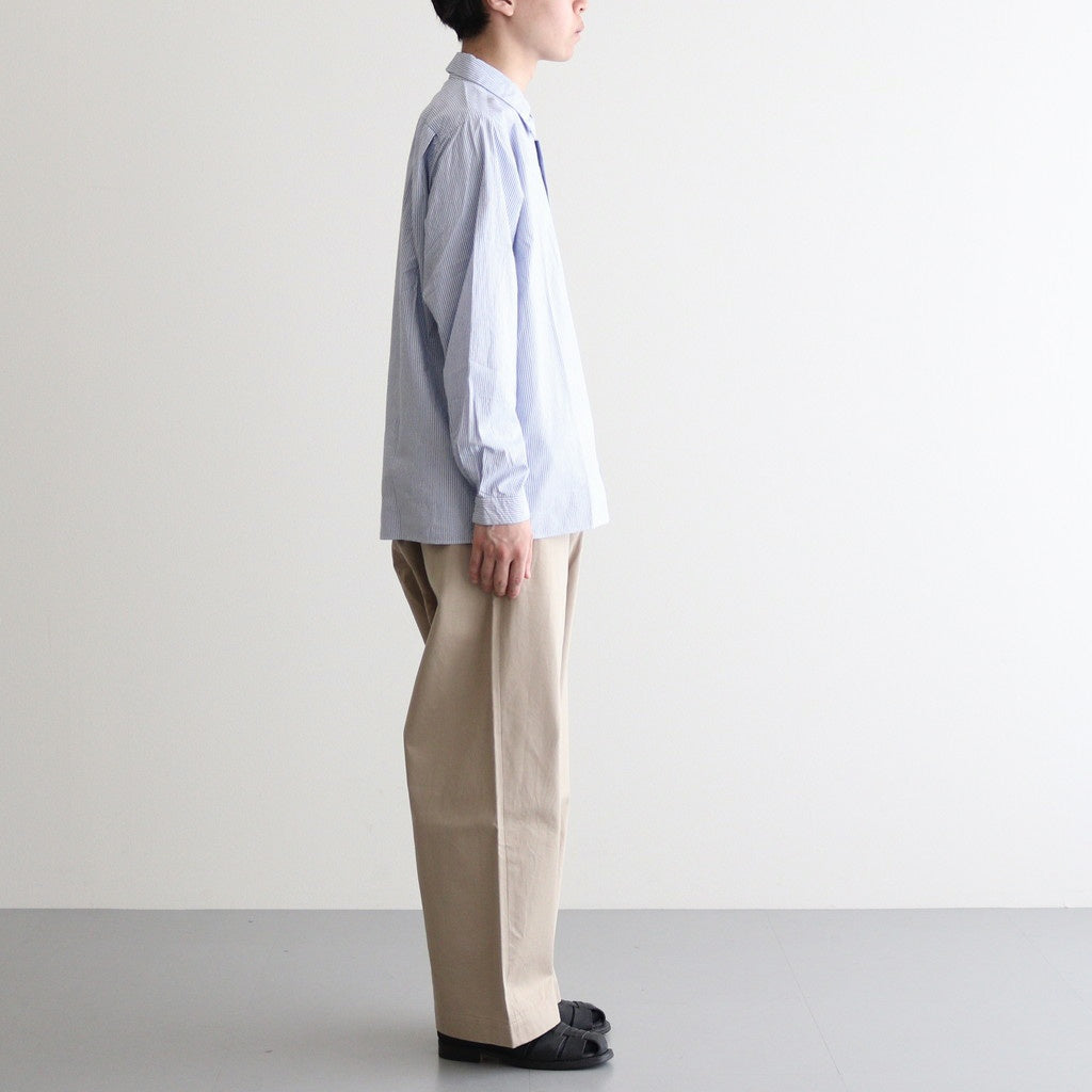 CHINO CLOTH PANTS WIDE #KHAKI [12654]
