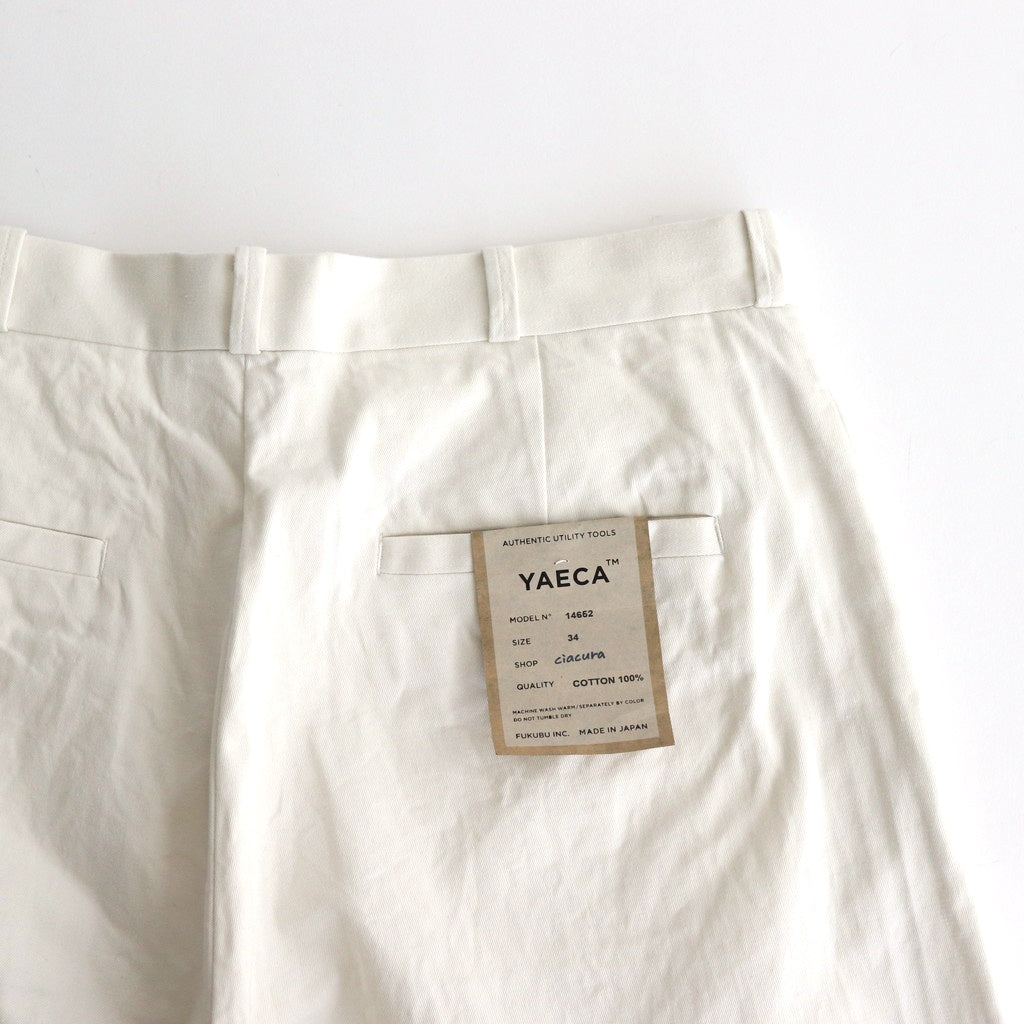 CHINO CLOTH PANTS WIDE #white [14652]