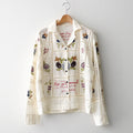 Embroidery Patchwork Shirts #ECRU [12610428]