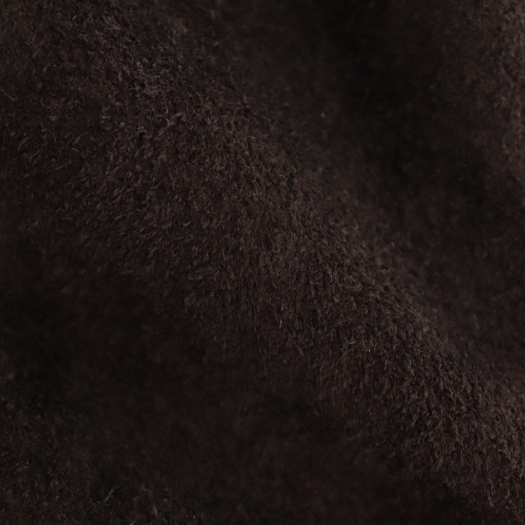 LEATHER STUDIUM JACKET #BLACK x BROWN [25330210]