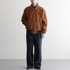 GOAT SUEDE ZIP BLOUSON #CAMEL BROWN [A25AB01GS]