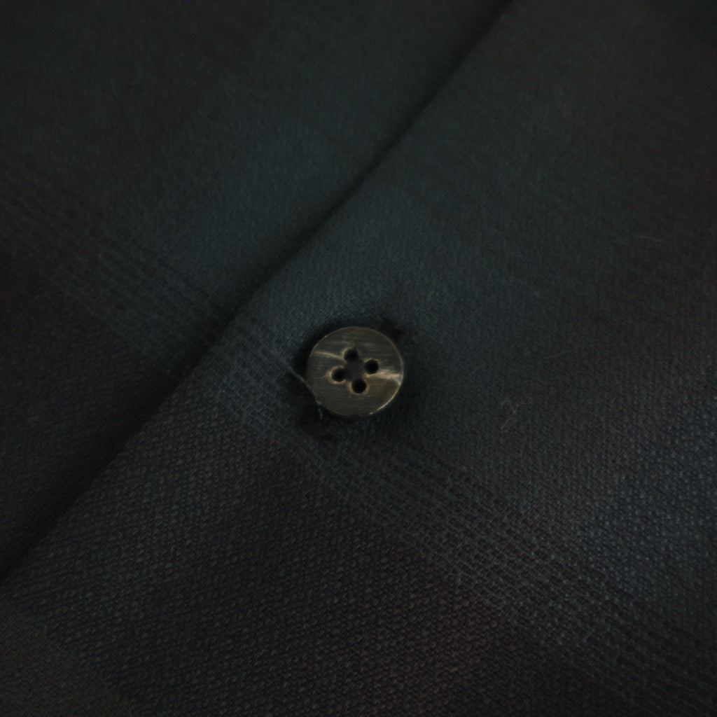 PLAID OPEN COLLOR SHIRTS #DEEP GREEN [25330501]