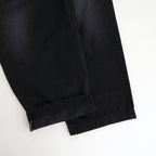 Selvage Denim Belted Pants #BLACK_DARK FADE [GU261-40064DB]