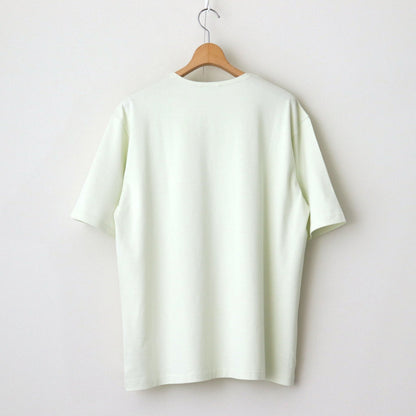 LUSTER PLAITING BOAT NECK TEE #IVORY PISTACHIO [A00P04GT]