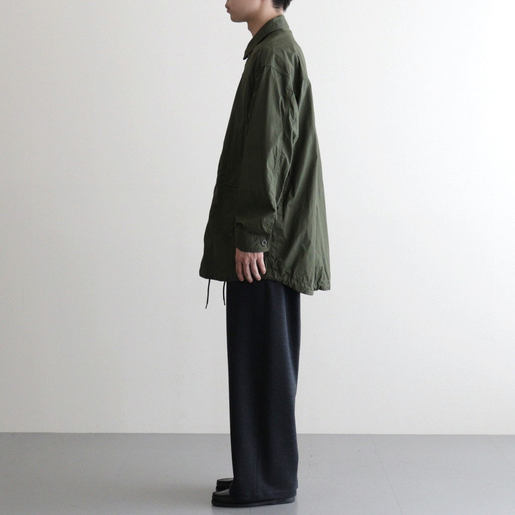 綿ウェザー 製品洗シャツジャケット #KHAKI [HP-B024-051]