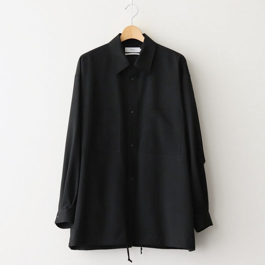 Tropical Wool Shirt Jacket #BLACK [GM251-50243]