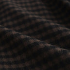 DOUBLE LAPELED DOUBLE BREASTED COAT #GINGHAM x BLACK [ST.603]