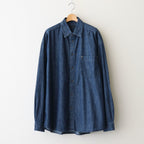 BIG DENIM SHIRT #INDIGO [Q25A-P050]