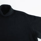 EXTRA FINE WOOL WARM KNIT TURTLE NECK LS #BLACK [ST.1290]