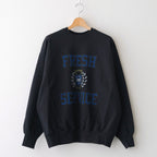 LIGHT OZ CREW NECK SWEAT - COLLEGE #BLACK [FSC253-70017]