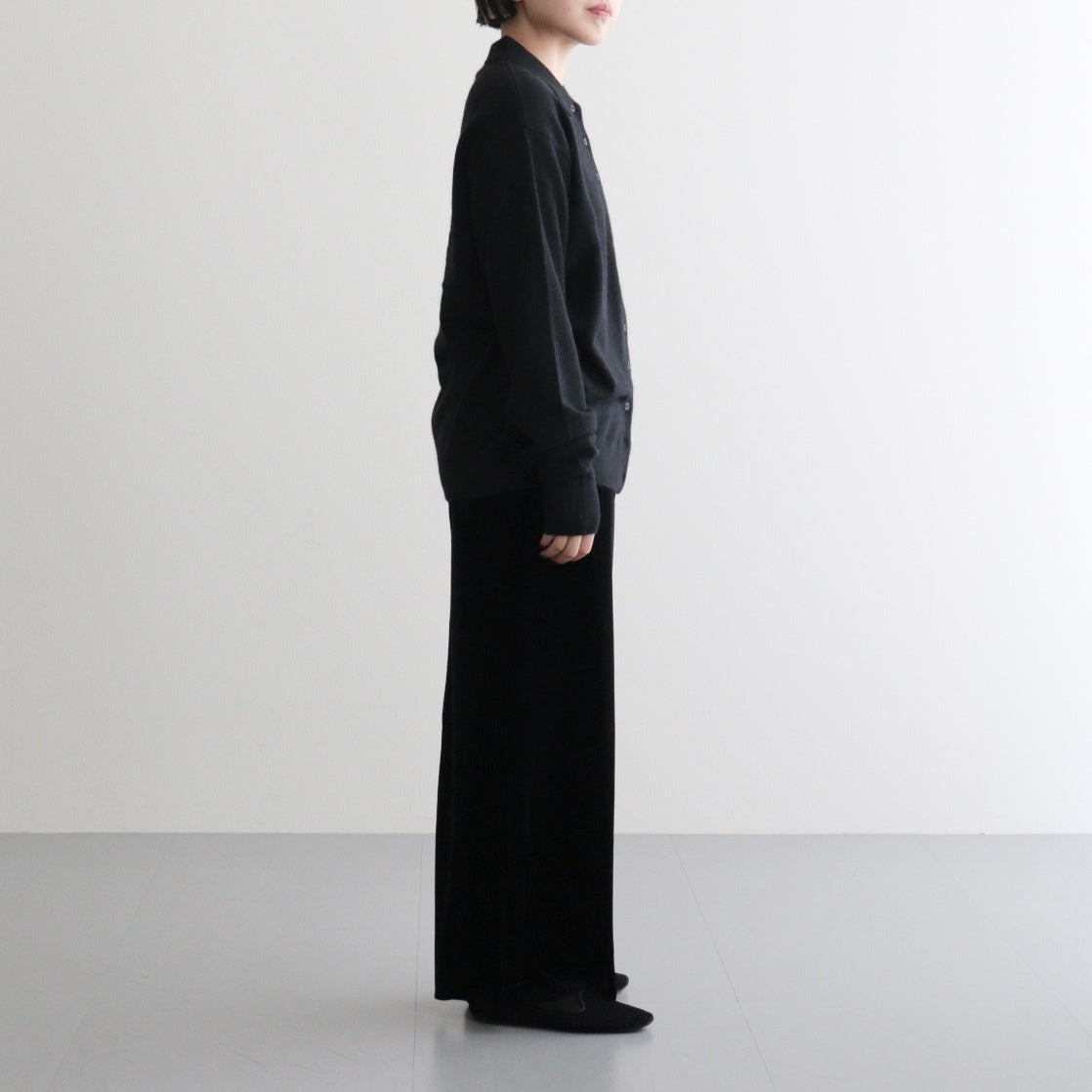 Raccoon Knit Cardigan #BLK [12520522]