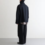 Melton Stand Collar Zip Blouson #BLACK [YK25FW01034B]