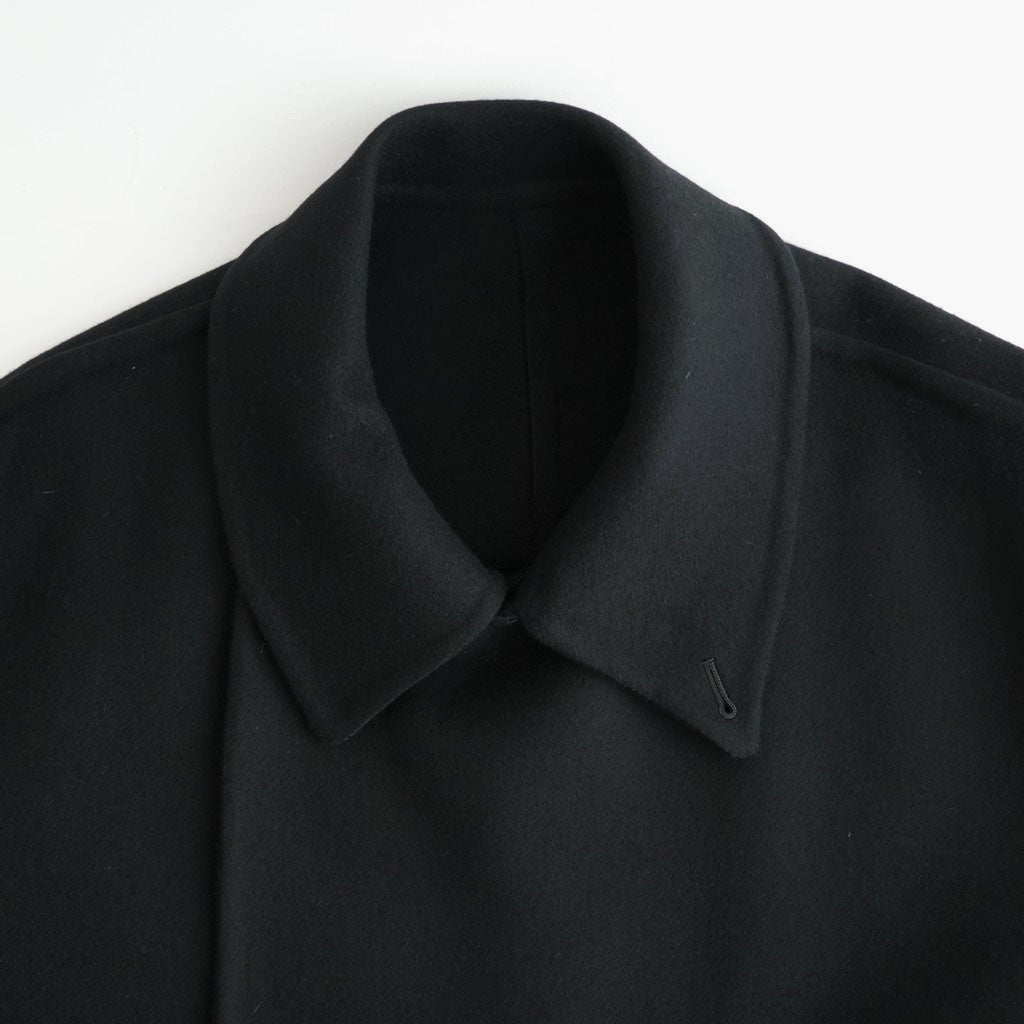 Wool Cashmere Double Breasted Rever Coat #Black [YK26FW01317C]