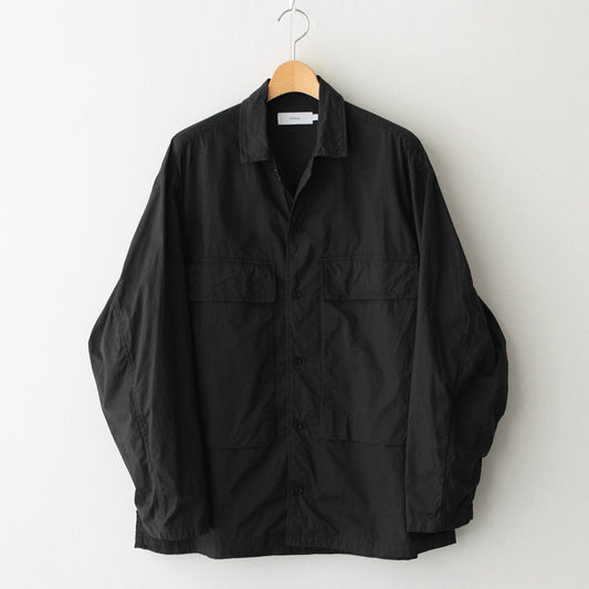 Garment Dyed Typewriter Fatigue Shirt #BLACK [GM251-50091B]