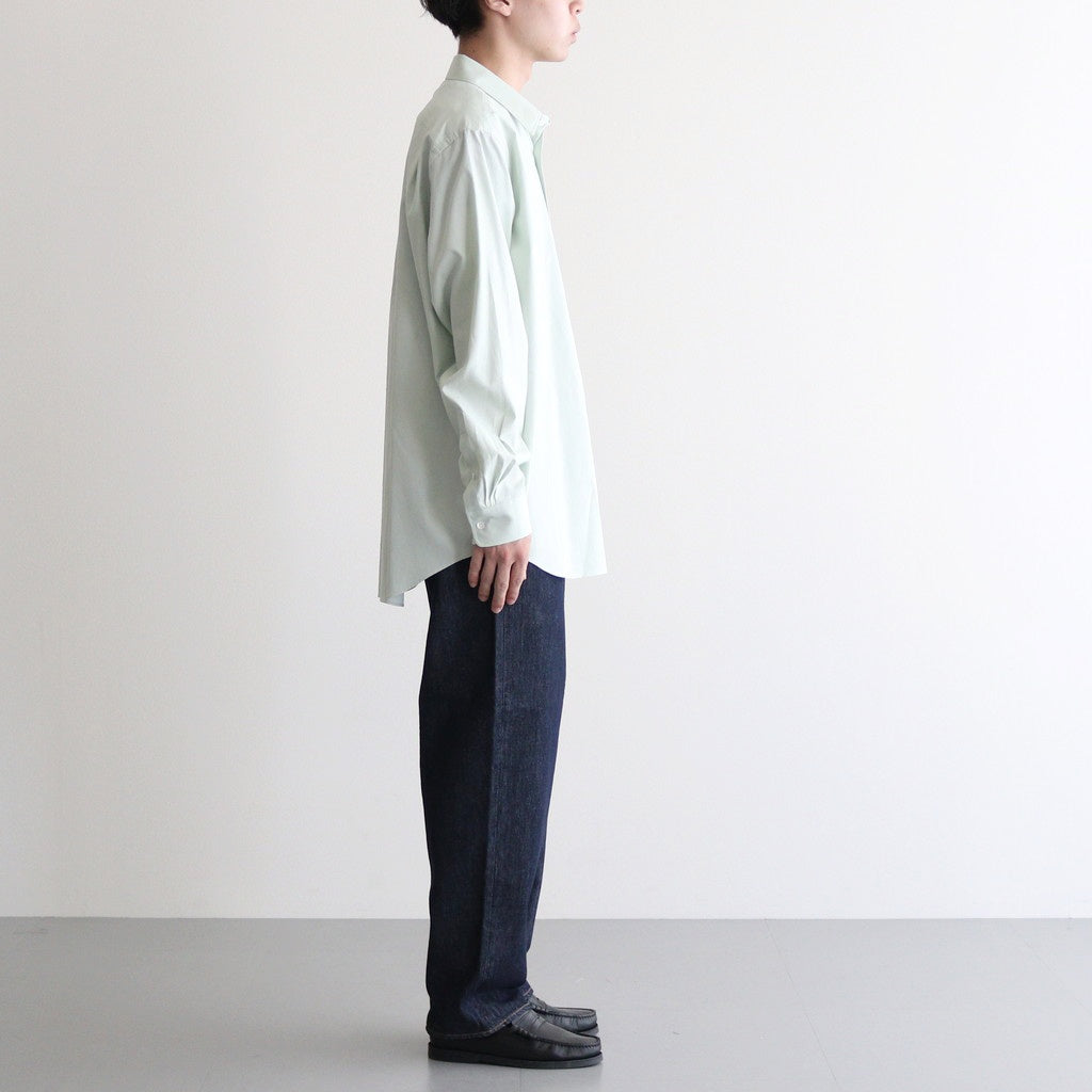 WASHED FINX TWILL SHIRT #LIGHT KHAKI [A25AS01TN]