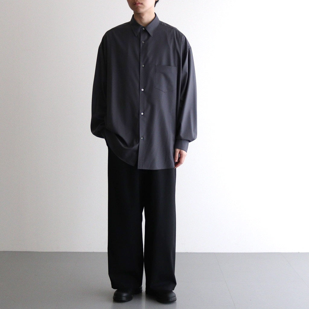 wool pants ウールパンツ Extra Fine Wool Easy Wide Pants #BLACK [GM251-40093B] - ciacura