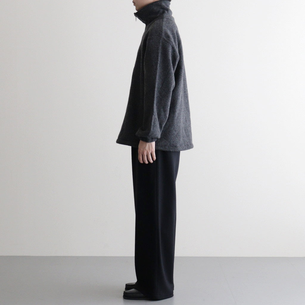 Wool Fleece Half Zip Pullover #CHARCOAL [YK25FW01090B]