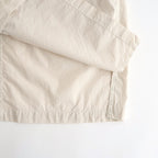 SHRINK COTTON LAWN OVERSIZED HALF SLEEVE SHIRT #BEIGE [BLAGLM0402]