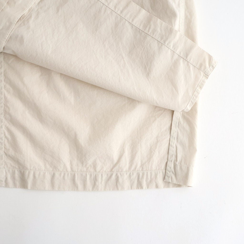 SHRINK COTTON LAWN OVERSIZED HALF SLEEVE SHIRT #BEIGE [BLAGLM0402]